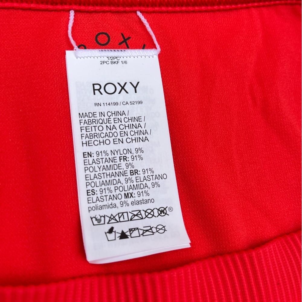 ROXY XL NWT RED BIKINI BOTTOMS MSRP$45 - Picture 7 of 9